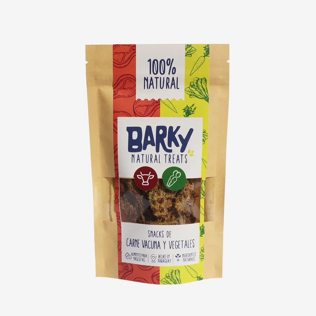 Snacks de Carne Vacuna & Vegetales